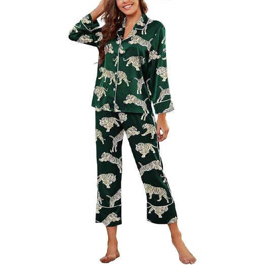 Silk Satin Pajamas Pjs Sets 