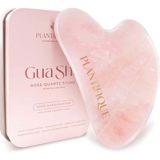 pLANTIFIQUE Rose Quartz Gua Sha Too